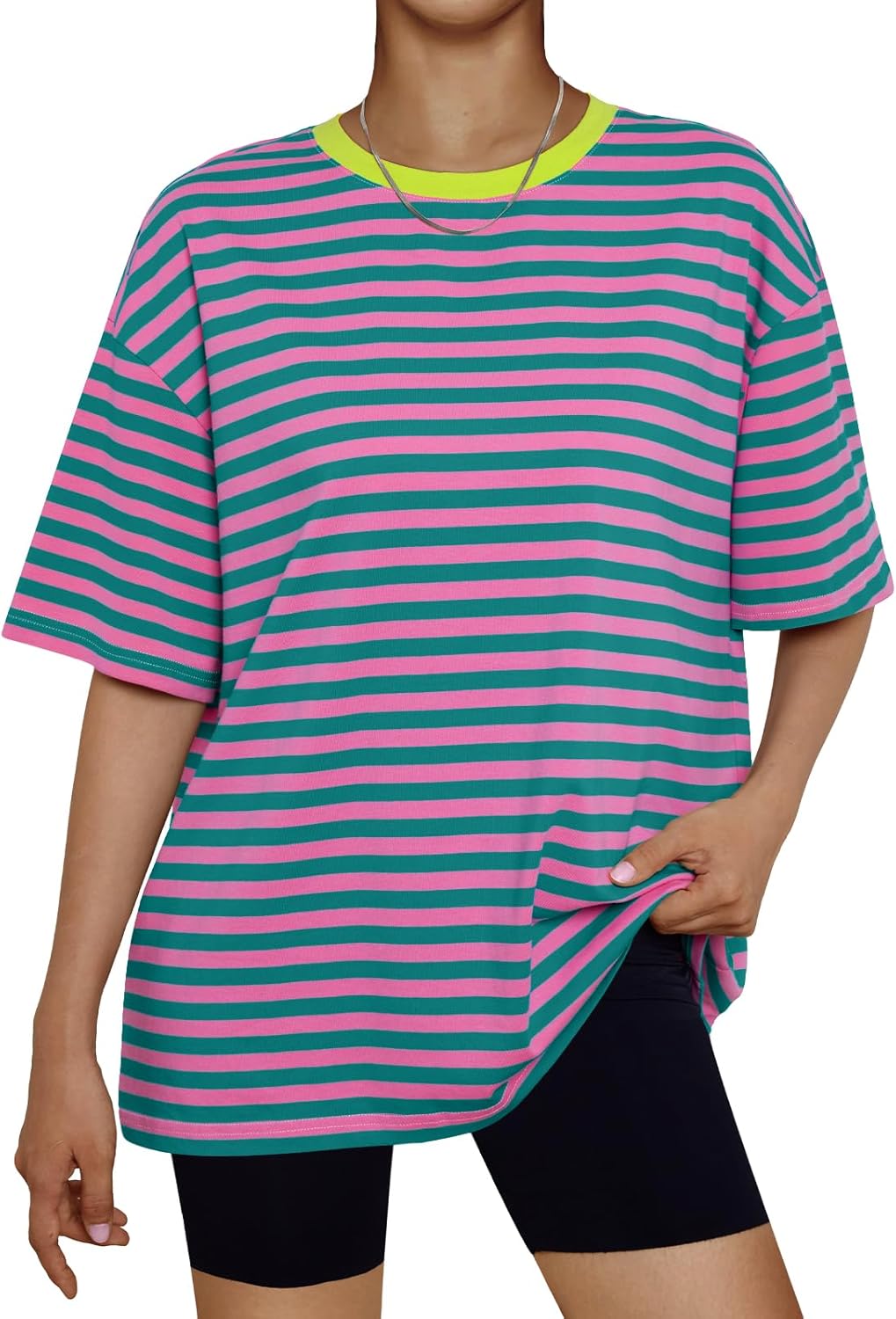 Trendy Queen Womens Oversized Summer T Shirts Plus Size Batwing Cute Casual Tops Short Sleeves Fashion Workout Clothes