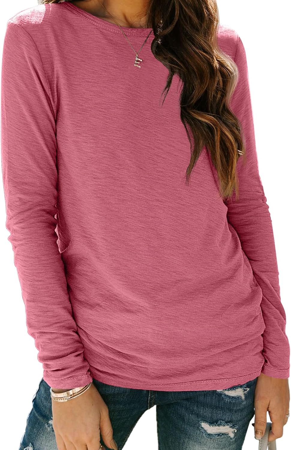 AUTOMET Long Sleeve Shirts for Women Business Casual Tops Fall Fashion Clothes Workout Plus Size Teacher Winter Outfits 2025