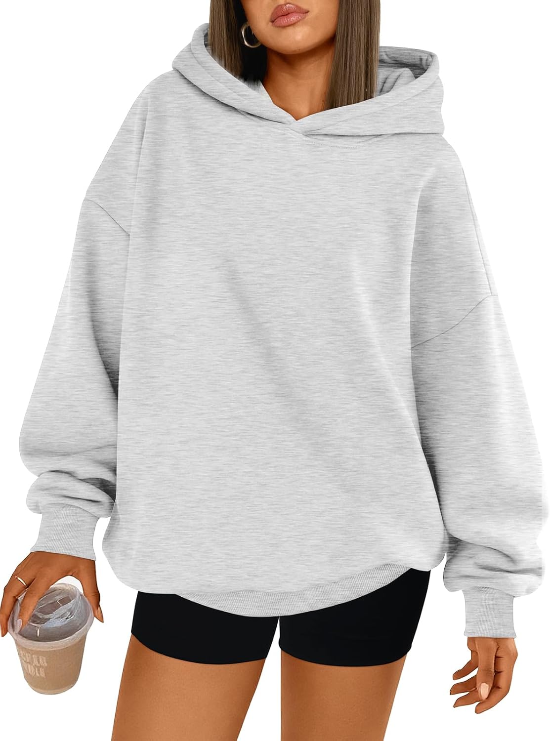 Trendy Queen Womens Oversized Hoodies Comfy Sweatshirts Fall Fashion 2025 Outfits Casual Tops Fleece Clothes with Pockets