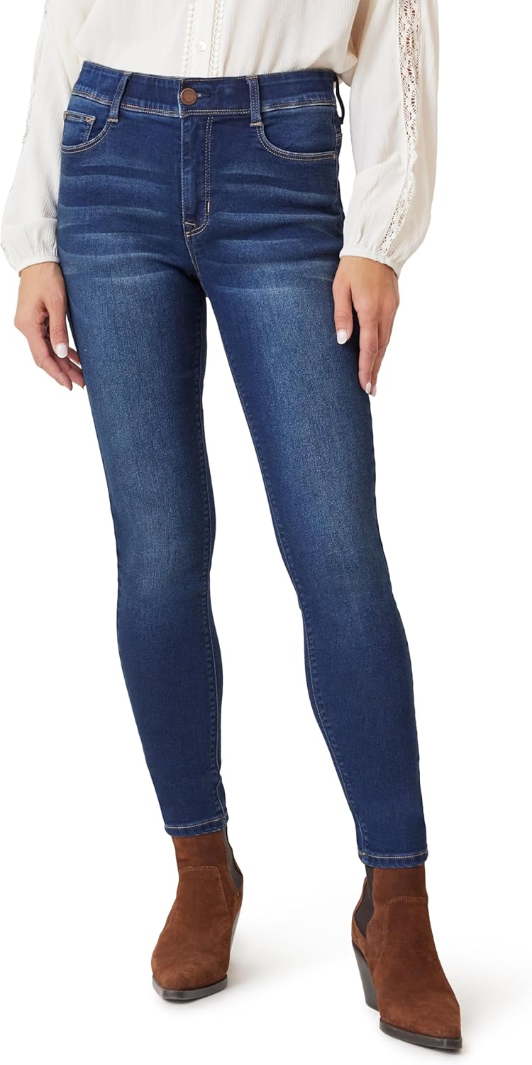 Angels Forever Young Womens 360 Sculpt Skinny Mid-Rise Jeans (Standard and Plus)