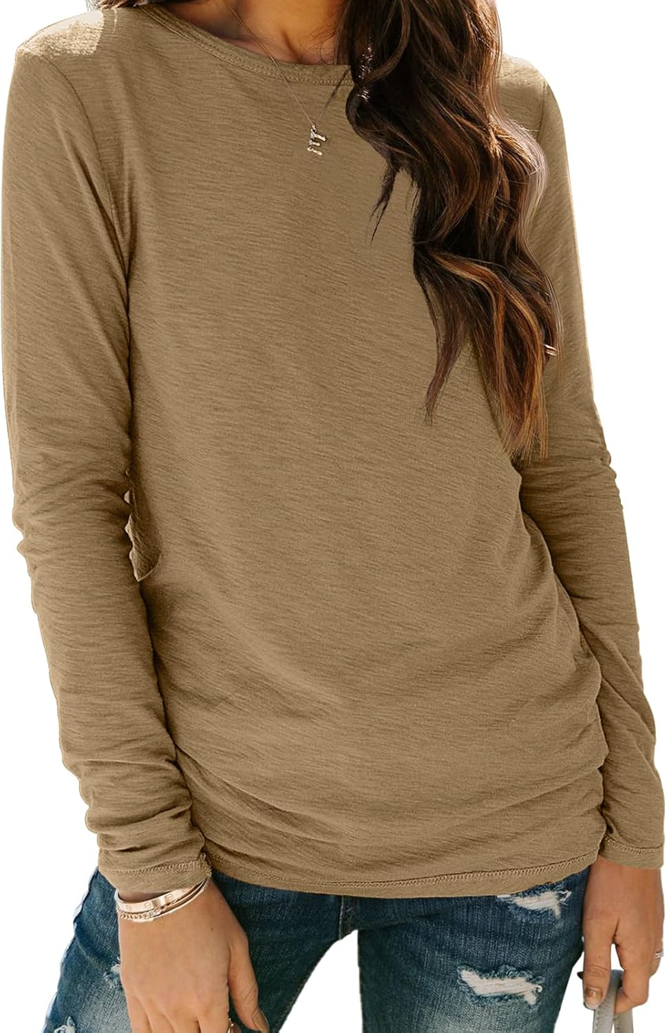 AUTOMET Long Sleeve Shirts for Women Business Casual Tops Fall Fashion Clothes Workout Plus Size Teacher Winter Outfits 2025