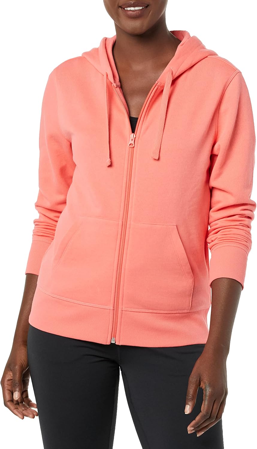 Amazon Essentials womens Fleece Full-Zip Hoodie (Available in Plus Size)