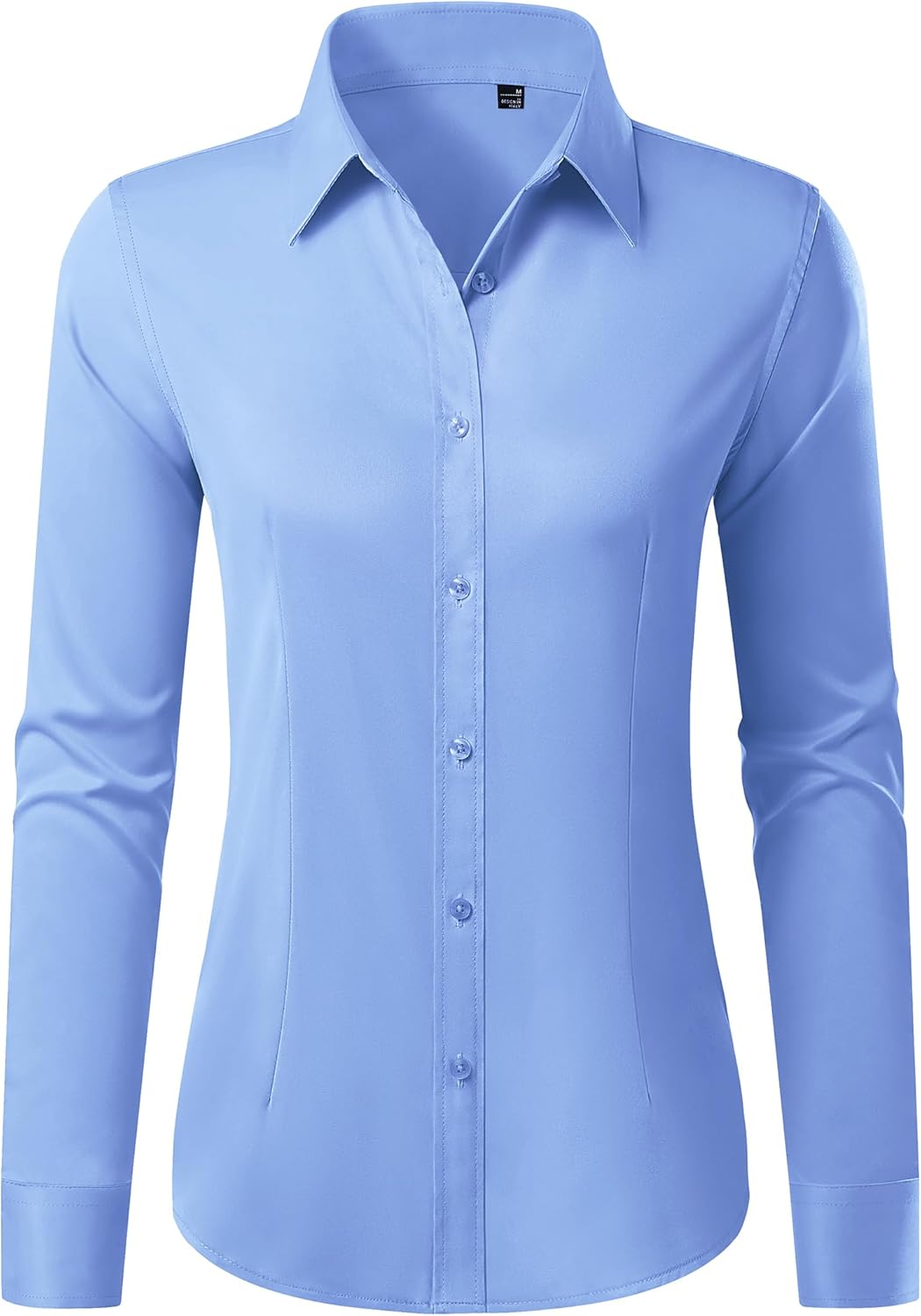Button Down Shirts for Women Wrinkle Free Dress Shirt Classic Fit Long Sleeve Casual Business Blouse Work