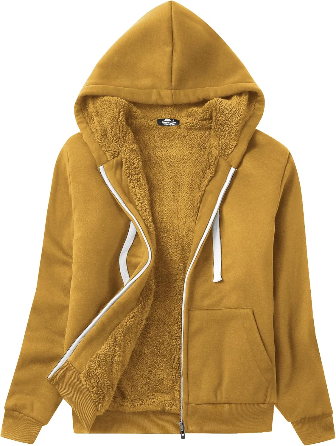 SWISSWELL Hoodies for Women Winter Fleece Sweatshirt - Full Zip Up Thick Sherpa Lined Hooded Jacket