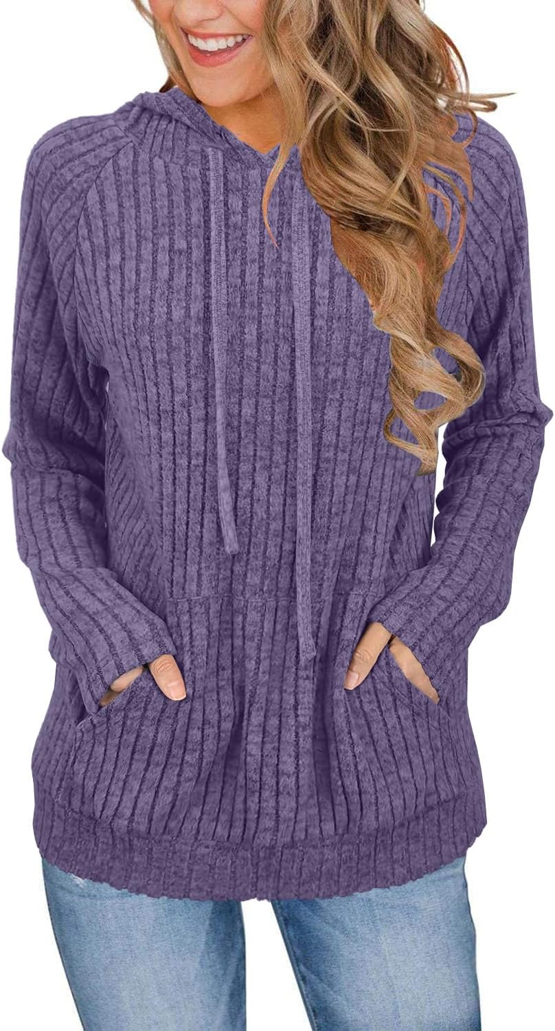 JomeDesign Sweaters for Women Long Sleeve Shirts Fashion Hoodies Pullover Sweatshirts Loose Casual Fall Tops