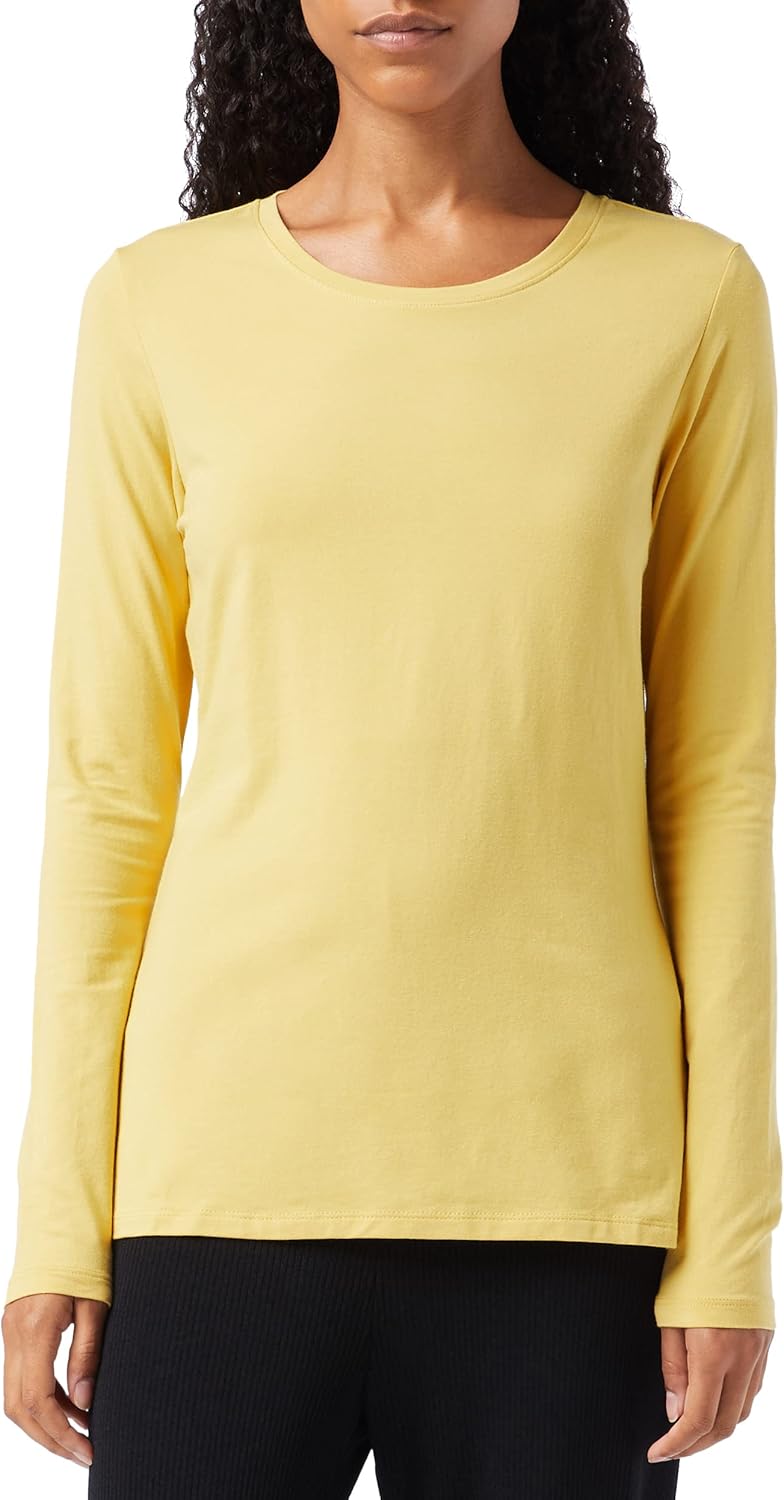 Amazon Essentials Womens Regular-Fit Long-Sleeve Crewneck T-Shirt (Available in Plus Size)