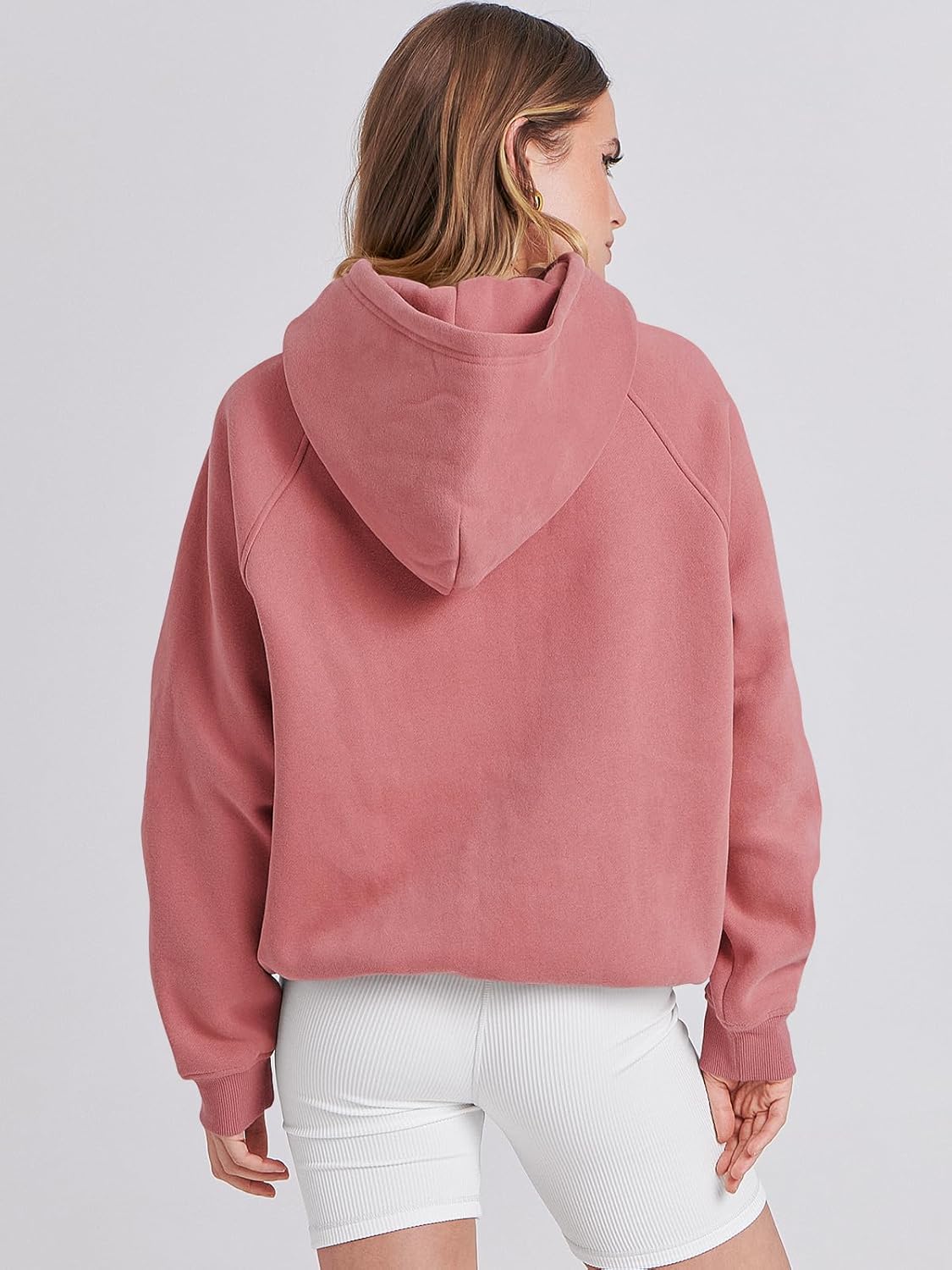 ANRABESS Women Hoodies Oversized Fleece Long Sleeve Comfy Casual Basic Pullover Sweatshirts 2025 Fall Outfits Y2K Clothes