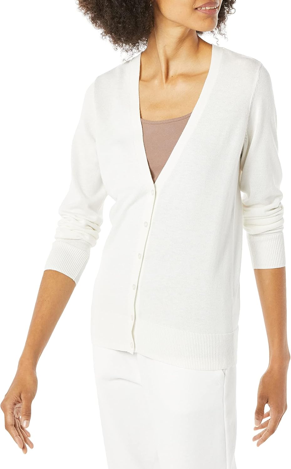 Amazon Essentials Women's Lightweight V-Neck Cardigan Sweater (Available in Plus Size)