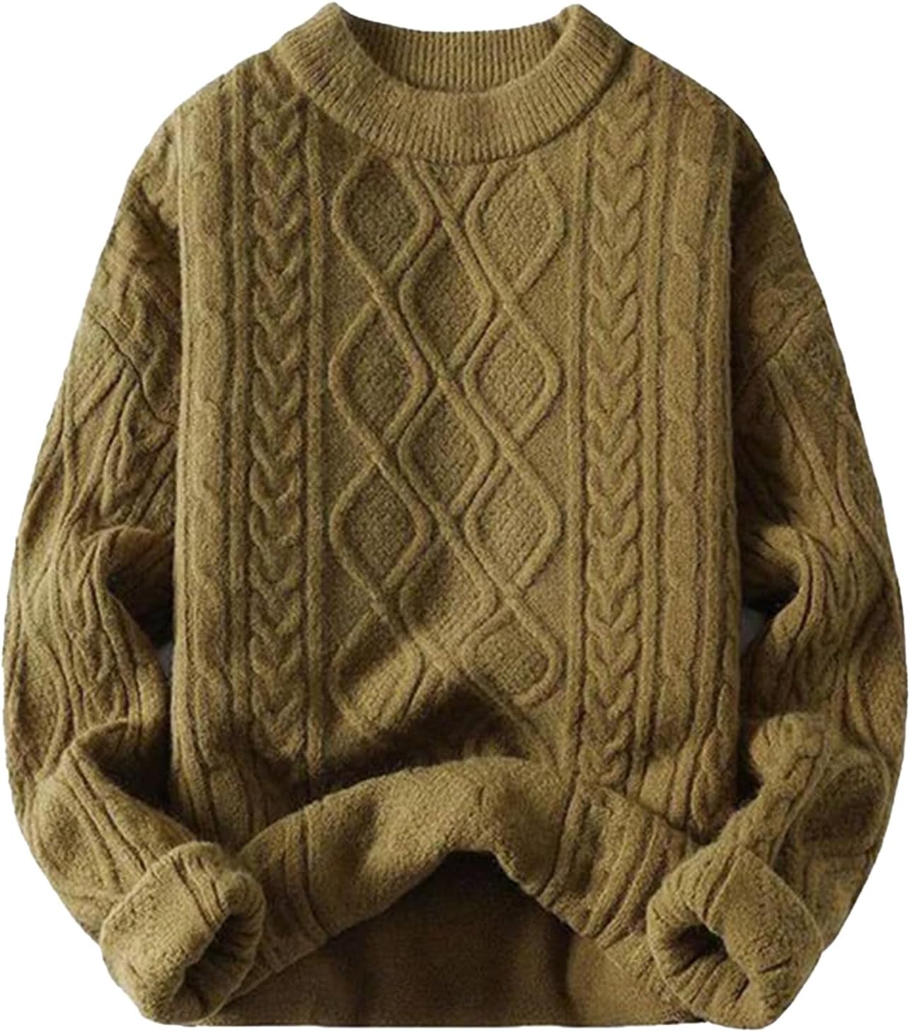 Aelfric Eden Oversized Sweater 90s Vintage Cable Knit Long Sleeve Women Heavy Crewneck Pullover