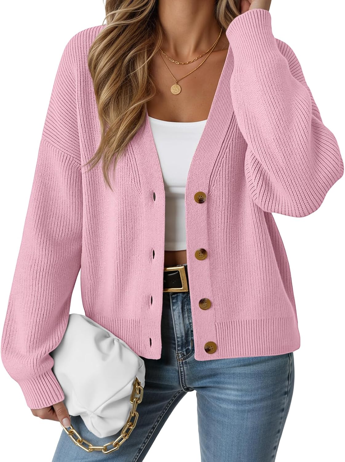 LILLUSORY Cardigan Sweaters for Women 2025 Fall Fashion Oversized Lightweight Sweater Knit Work Casual Outfits Clothes