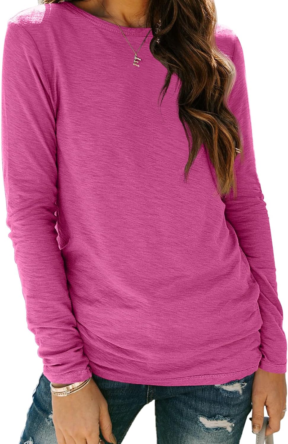 AUTOMET Long Sleeve Shirts for Women Business Casual Tops Fall Fashion Clothes Workout Plus Size Teacher Winter Outfits 2025