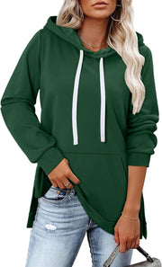 KISSMODA Womens Casual Hoodies Long Sleeve Sweatshirts Comfy Pullover Fleece Sweaters Winter Fall Outfits Fashion Clothes