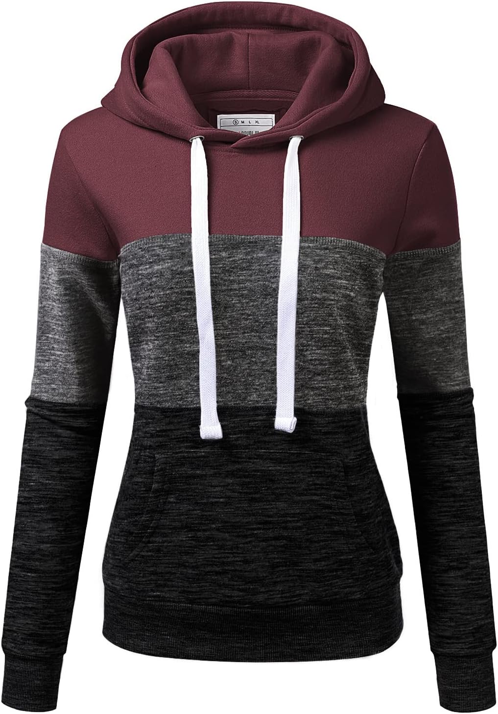 DOUBLJU Basic Lightweight Pullover Sweater Top Essential Comfy Casual Hoodie Sweatshirt for Womens Clothes with Plus Size