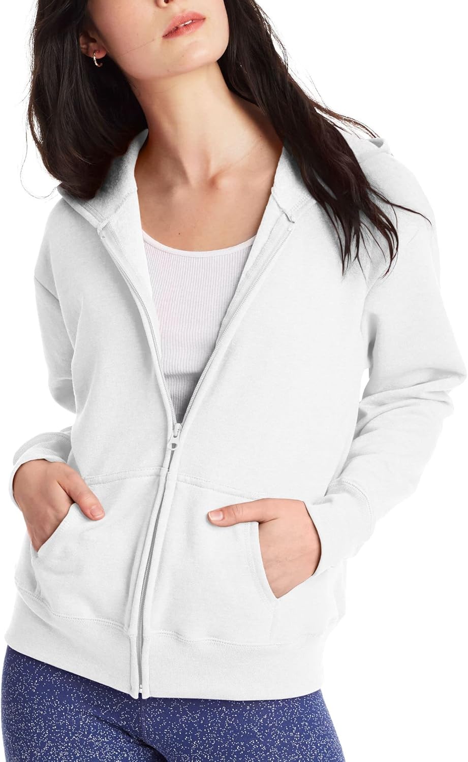 Hanes womens Ecosmart Full Zip Fleece Hoodie