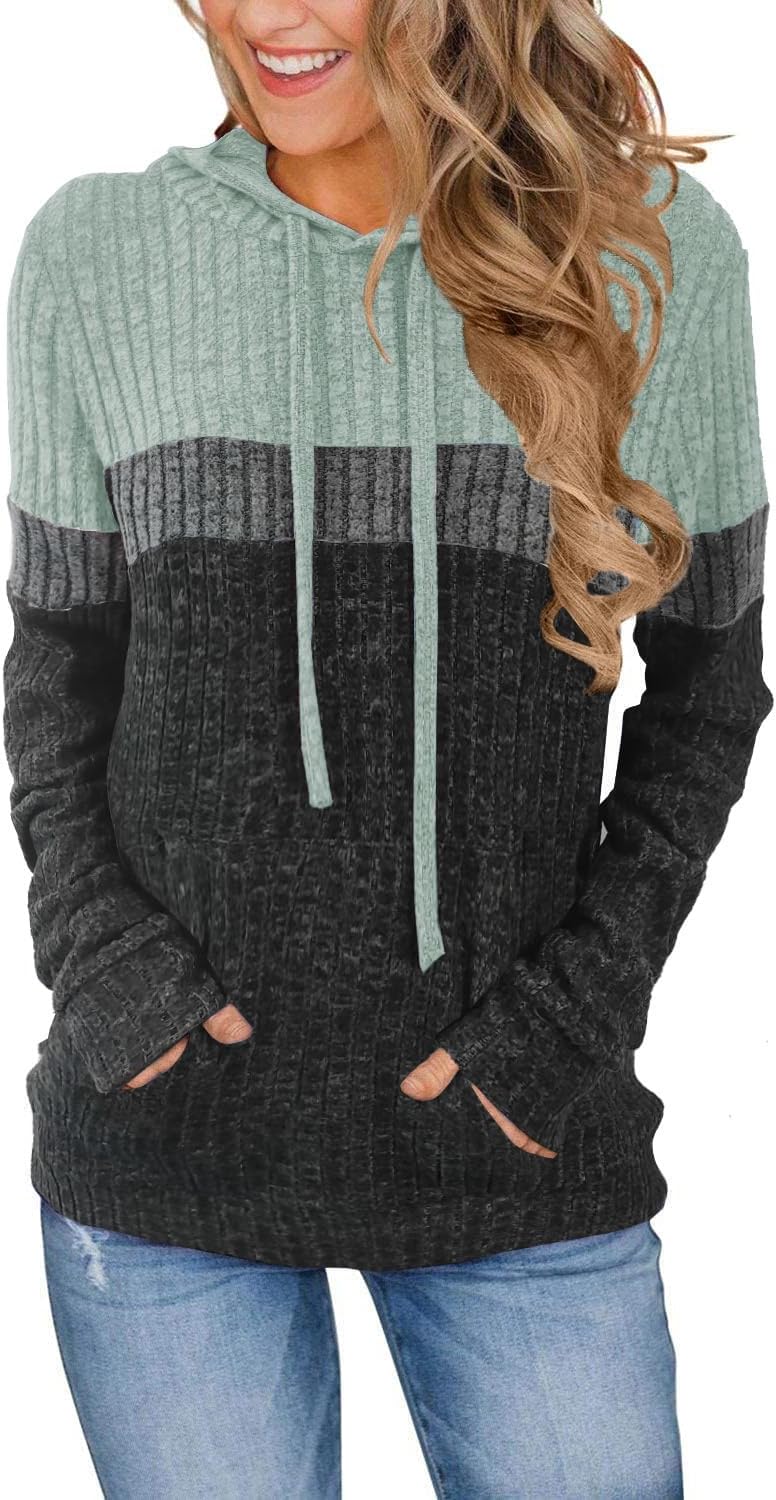 Lylinan Womens Cozy Textured Sweaters Fall Fashion Hoodies Trendy Outfits S-XXL