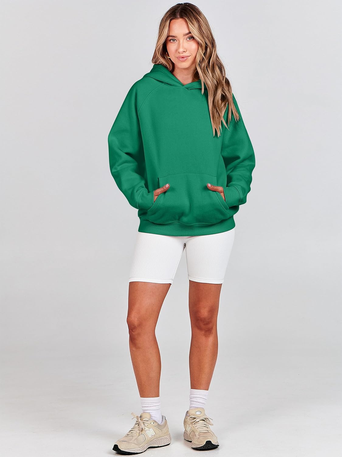 ANRABESS Women Hoodies Oversized Fleece Long Sleeve Comfy Casual Basic Pullover Sweatshirts 2025 Fall Outfits Y2K Clothes