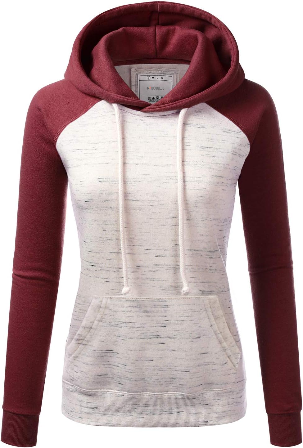 DOUBLJU Basic Lightweight Pullover Sweater Top Essential Comfy Casual Hoodie Sweatshirt for Womens Clothes with Plus Size