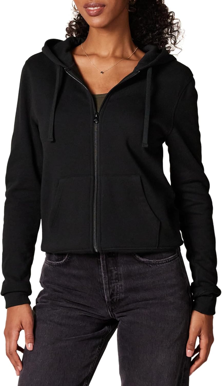 Amazon Essentials womens Fleece Full-Zip Hoodie (Available in Plus Size)