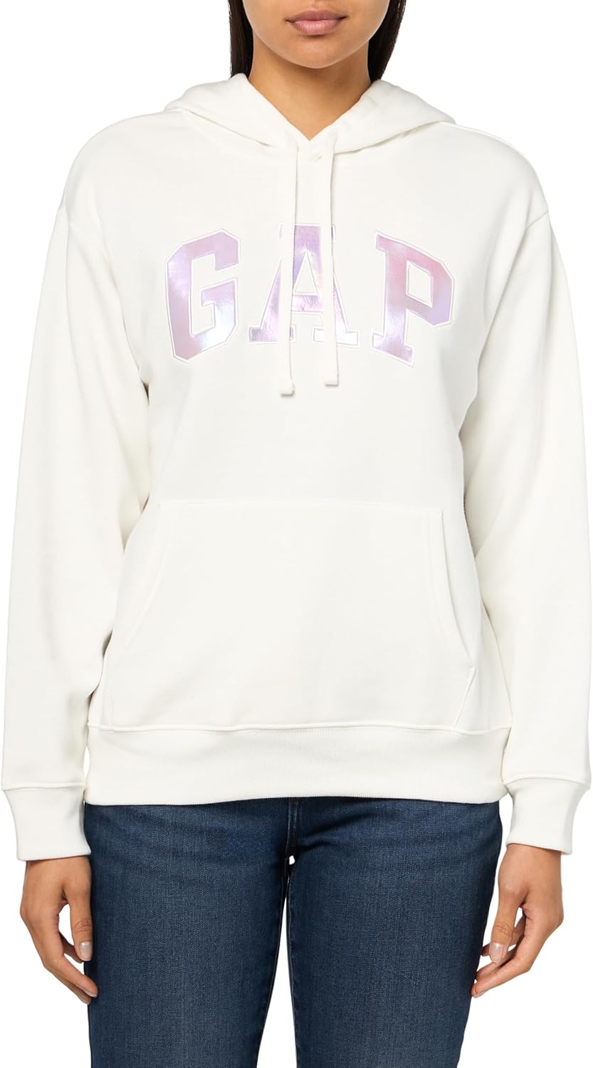GAP Women's Logo Hoodie Hooded Pull-on Sweatshirt