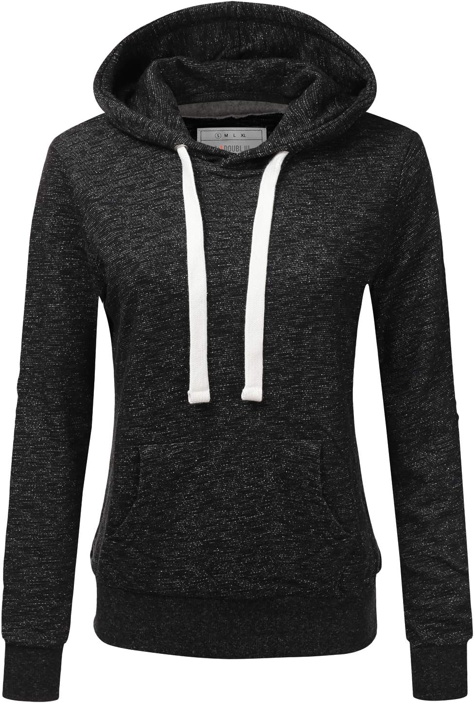 DOUBLJU Basic Lightweight Pullover Sweater Top Essential Comfy Casual Hoodie Sweatshirt for Womens Clothes with Plus Size