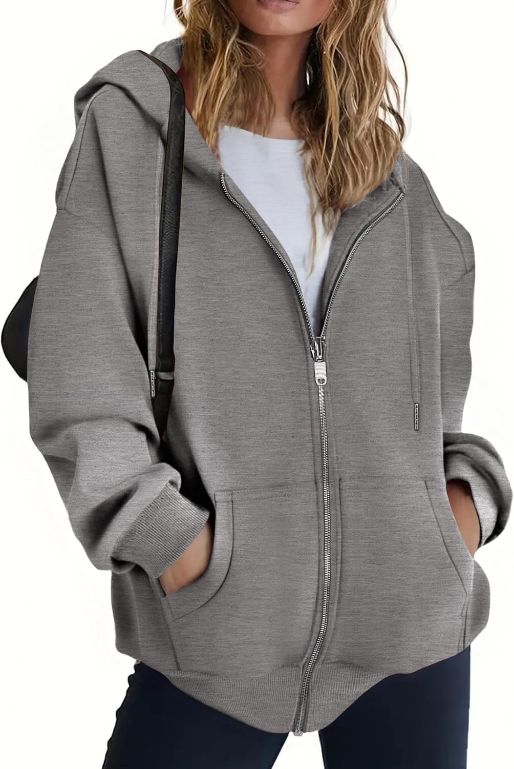 Zeagoo Hoodies For Women Zip Up Hoodie Oversized Sweatshirt Fleece Jackets Fall Winter Coats 2025 Fashion