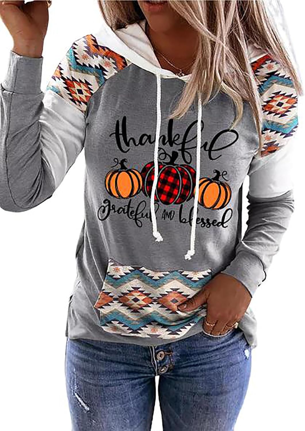 Susongeth It's Fall Y'all Hoodie for Women Thanksgiving Pumpkin Long Sleeve Shirt Fall Pullover Top