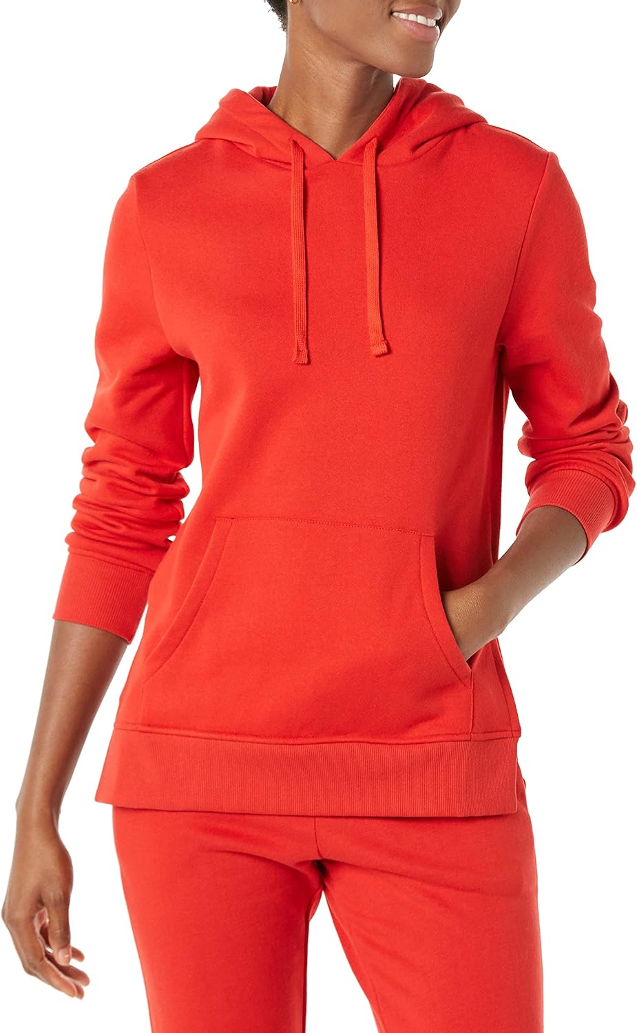 Amazon Essentials Women's Fleece Hooded Tunic Sweatshirt