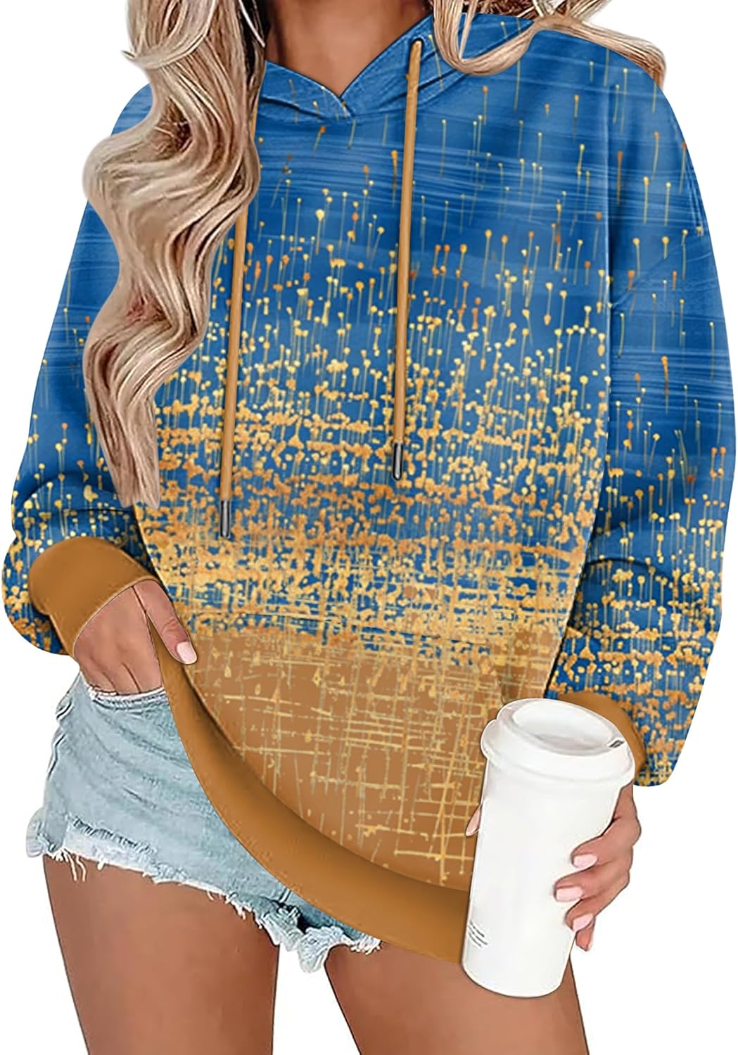 Zeagoo Womens Oversized Hoodies 2025 Fleece Sweatshirts Long Sleeve Pullover with Pocket Fall Winter Outfits Y2k Clothes