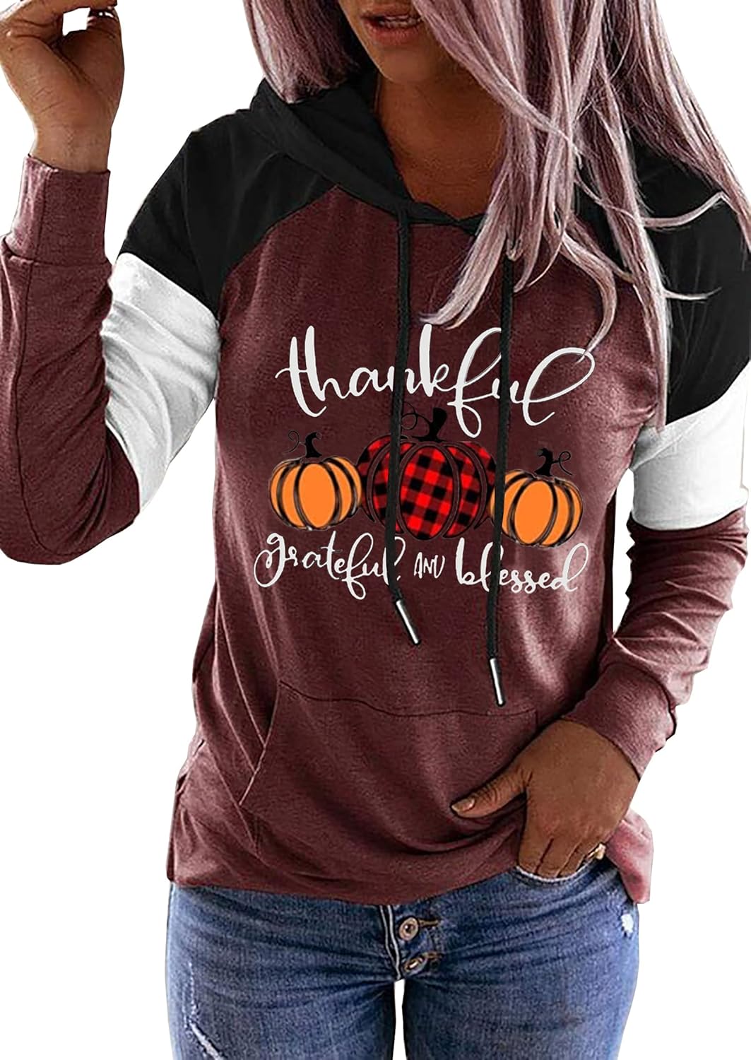 Susongeth It's Fall Y'all Hoodie for Women Thanksgiving Pumpkin Long Sleeve Shirt Fall Pullover Top