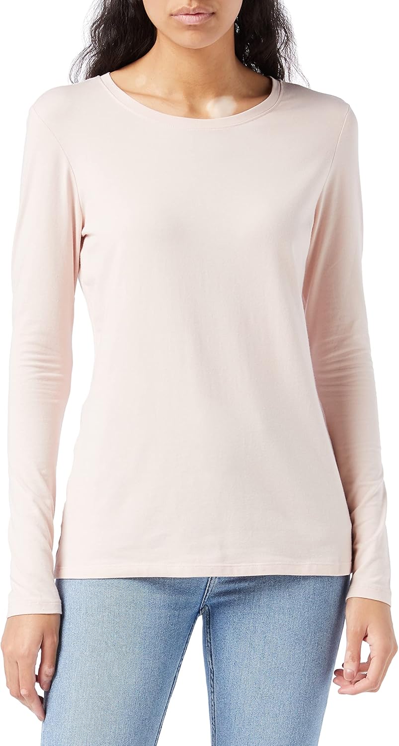 Amazon Essentials Womens Regular-Fit Long-Sleeve Crewneck T-Shirt (Available in Plus Size)