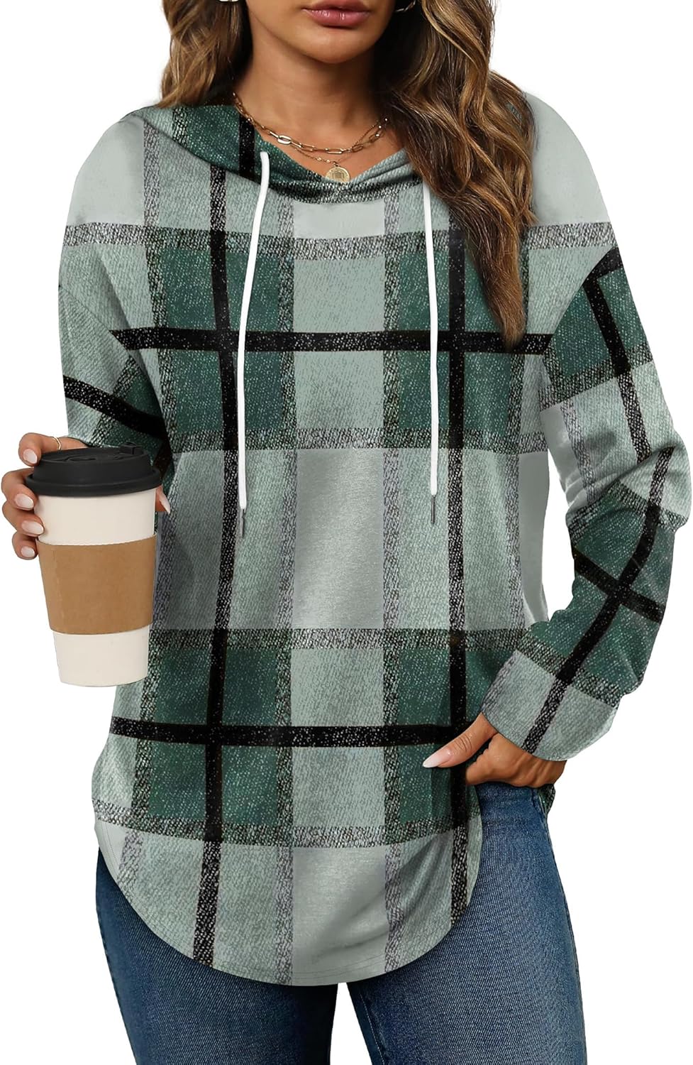 Bofell Hoodies for Women Long Sleeve Shirts Fall Clothes 2025 Outfits Crewneck Sweatshirts Winter Fashion Clothing