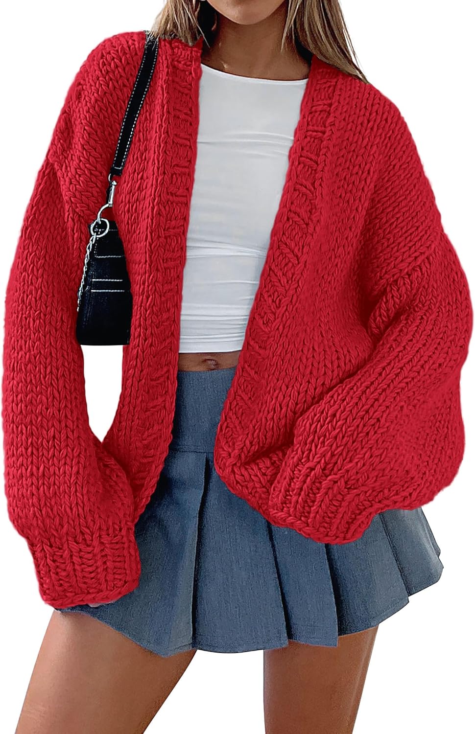 PRETTYGARDEN Cardigan Sweaters for Women Trendy Fall Fashion 2025 Long Sleeve Chunky Knit Cardigans Winter Clothing Outfits