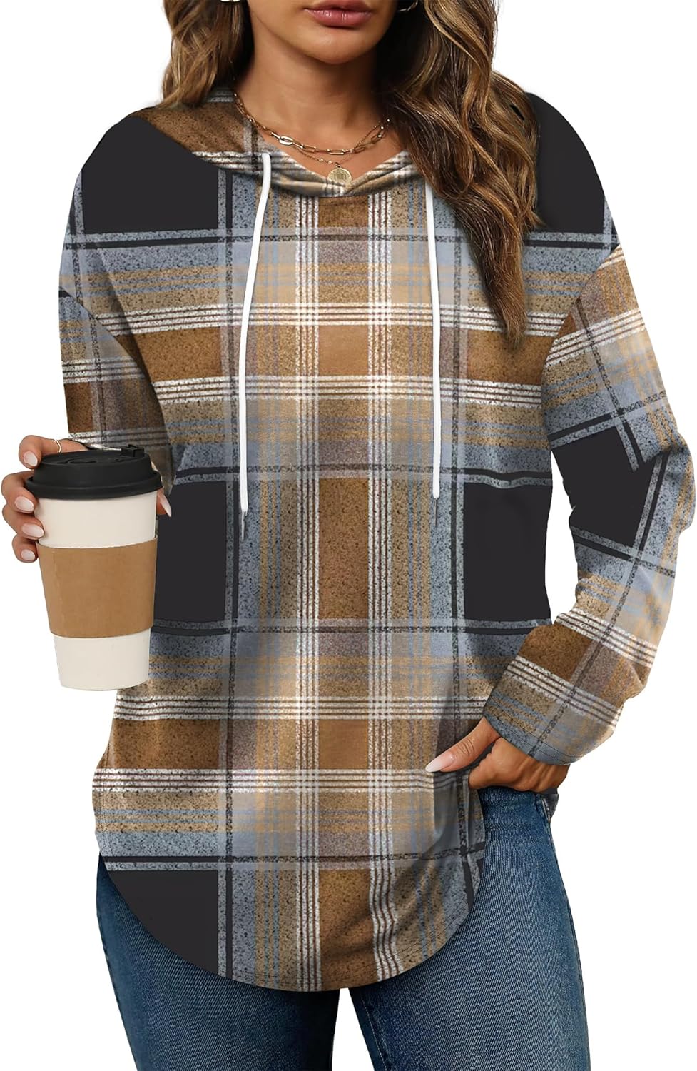 Bofell Hoodies for Women Long Sleeve Shirts Fall Clothes 2025 Outfits Crewneck Sweatshirts Winter Fashion Clothing