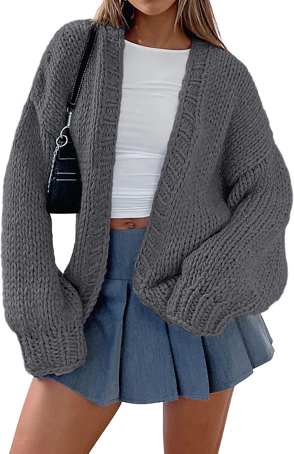 PRETTYGARDEN Cardigan Sweaters for Women Trendy Fall Fashion 2025 Long Sleeve Chunky Knit Cardigans Winter Clothing Outfits