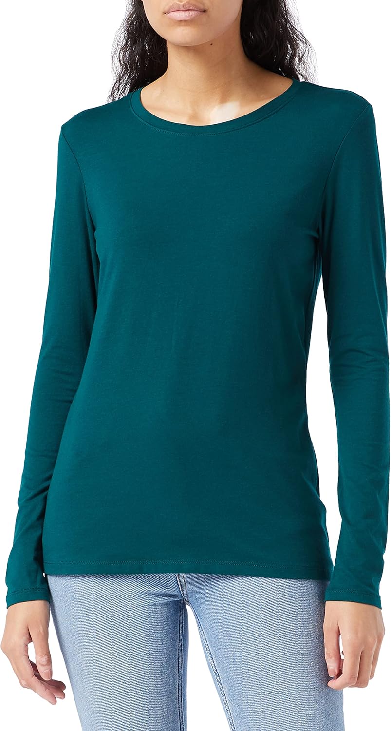 Amazon Essentials Womens Regular-Fit Long-Sleeve Crewneck T-Shirt (Available in Plus Size)