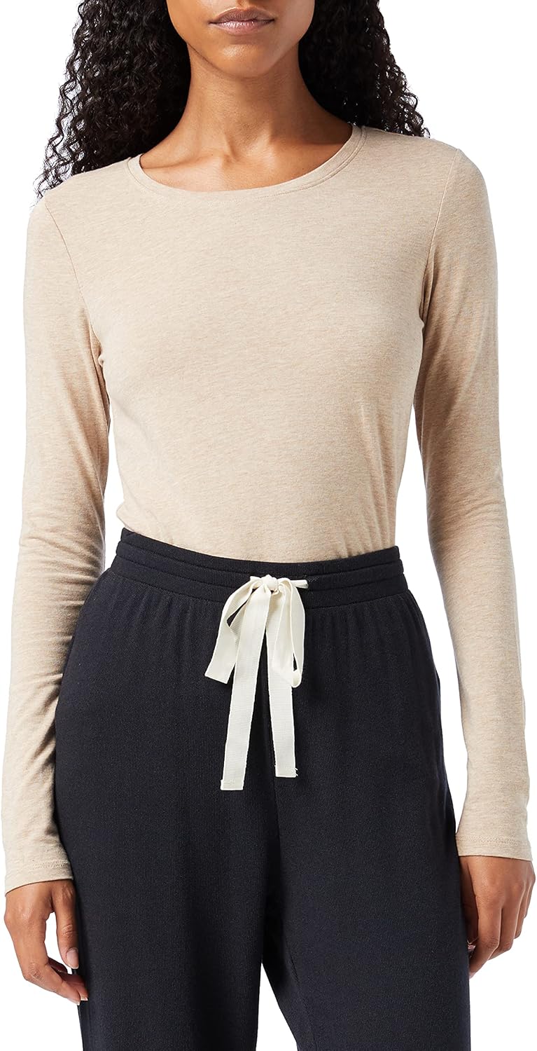 Amazon Essentials Womens Regular-Fit Long-Sleeve Crewneck T-Shirt (Available in Plus Size)