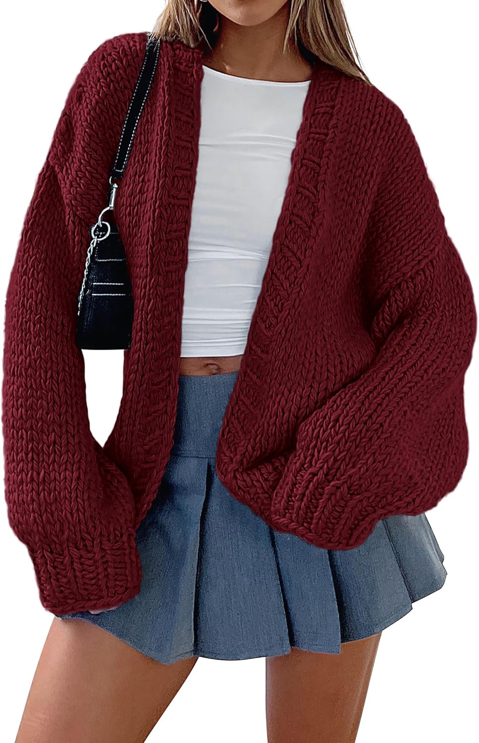 PRETTYGARDEN Cardigan Sweaters for Women Trendy Fall Fashion 2025 Long Sleeve Chunky Knit Cardigans Winter Clothing Outfits