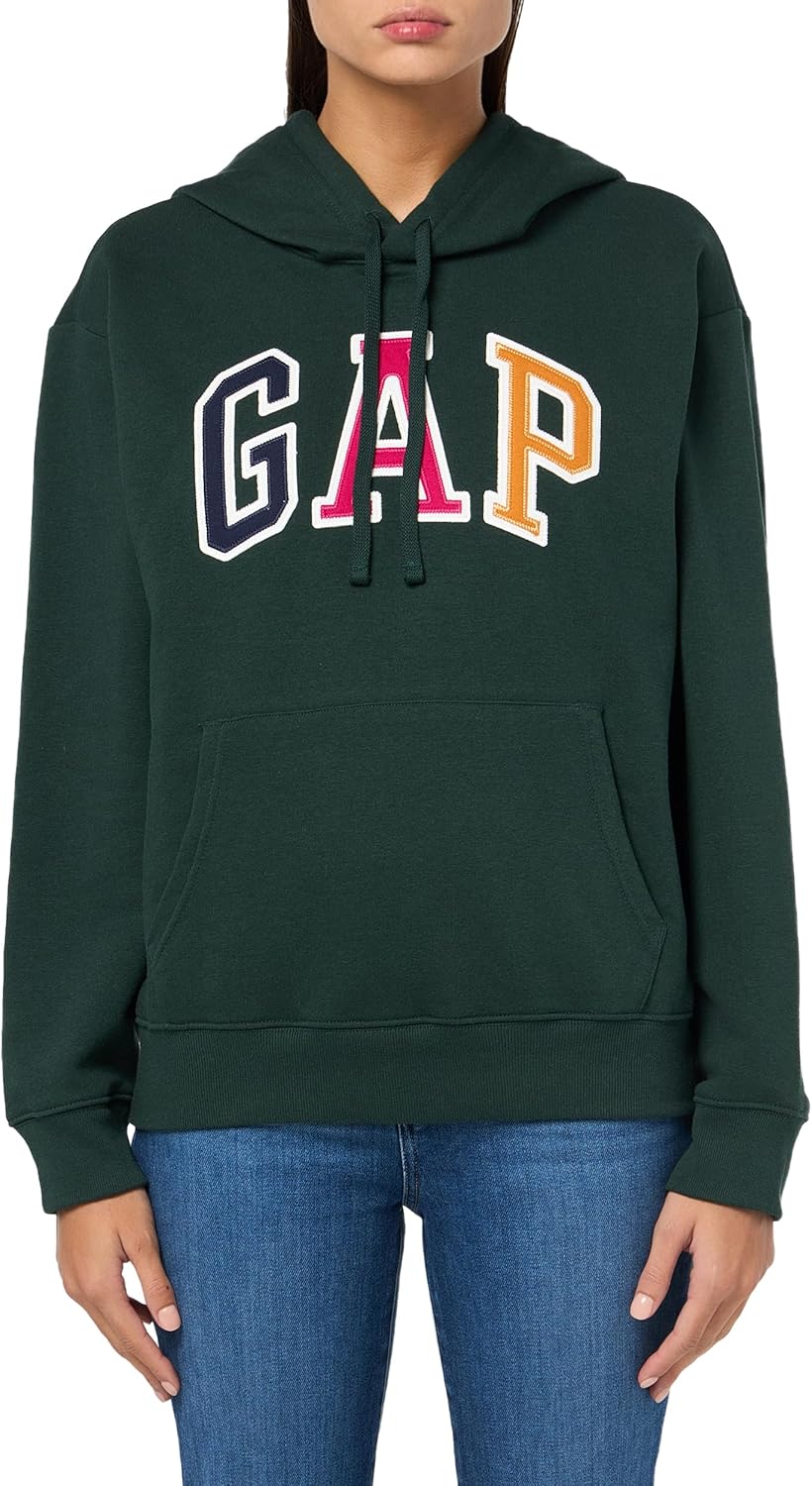 GAP Women's Logo Hoodie Hooded Pull-on Sweatshirt