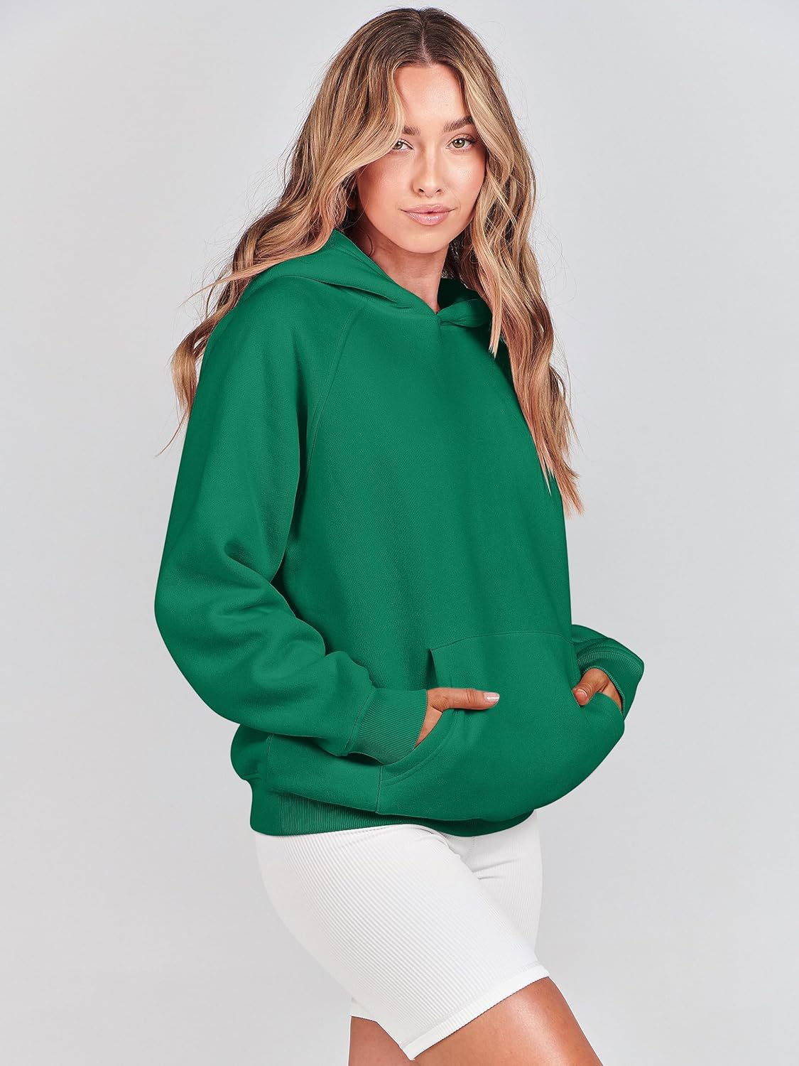 ANRABESS Women Hoodies Oversized Fleece Long Sleeve Comfy Casual Basic Pullover Sweatshirts 2025 Fall Outfits Y2K Clothes
