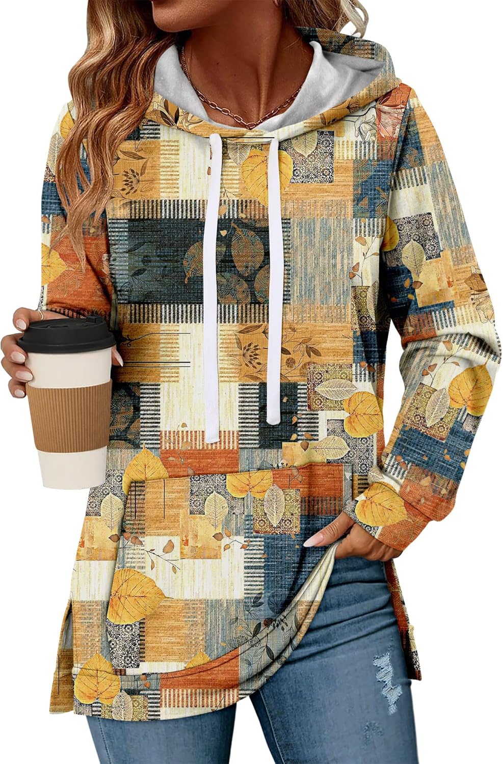 KISSMODA Womens Casual Hoodies Long Sleeve Sweatshirts Comfy Pullover Fleece Sweaters Winter Fall Outfits Fashion Clothes