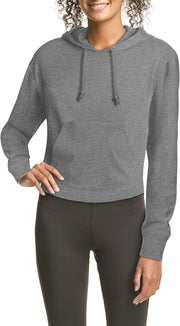 Hanes Women's Originals French Terry Cropped Hoodie, Pullover Hooded Sweatshirt