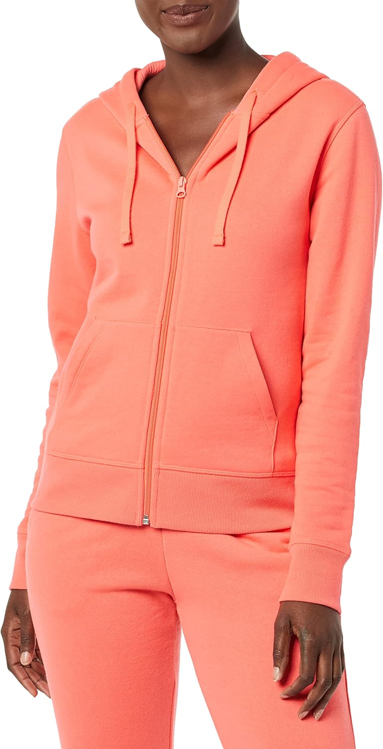 Amazon Essentials womens Fleece Full-Zip Hoodie (Available in Plus Size)