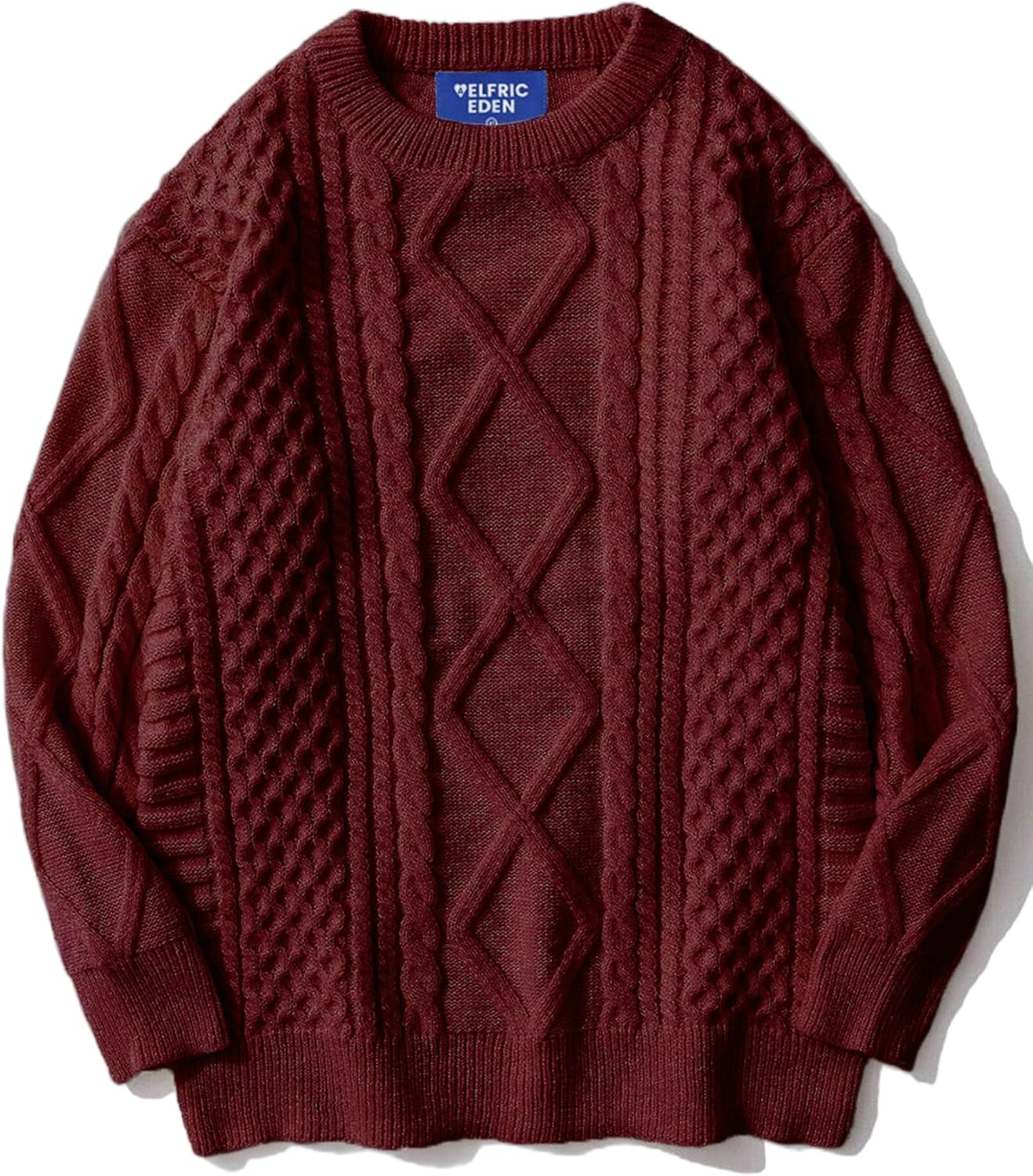 Aelfric Eden Oversized Sweater 90s Vintage Cable Knit Long Sleeve Women Heavy Crewneck Pullover