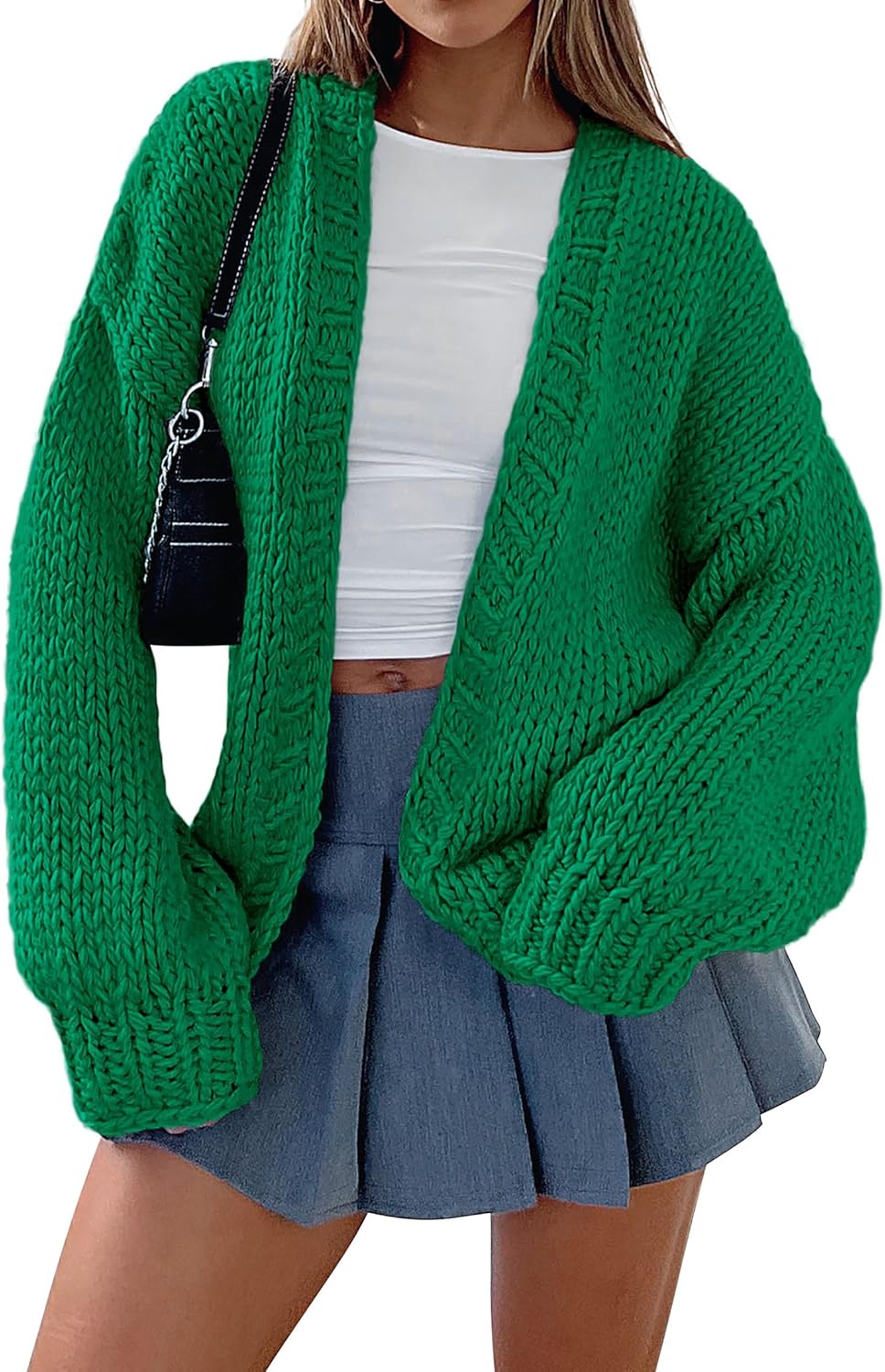 PRETTYGARDEN Cardigan Sweaters for Women Trendy Fall Fashion 2025 Long Sleeve Chunky Knit Cardigans Winter Clothing Outfits