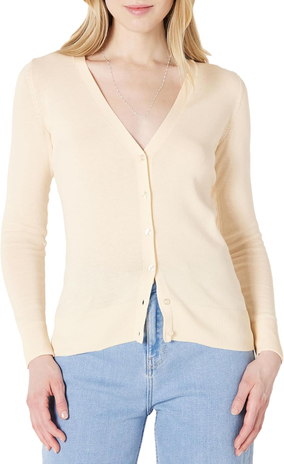 Amazon Essentials Women's Lightweight V-Neck Cardigan Sweater (Available in Plus Size)