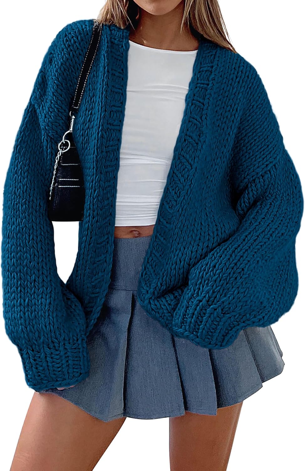 PRETTYGARDEN Cardigan Sweaters for Women Trendy Fall Fashion 2025 Long Sleeve Chunky Knit Cardigans Winter Clothing Outfits