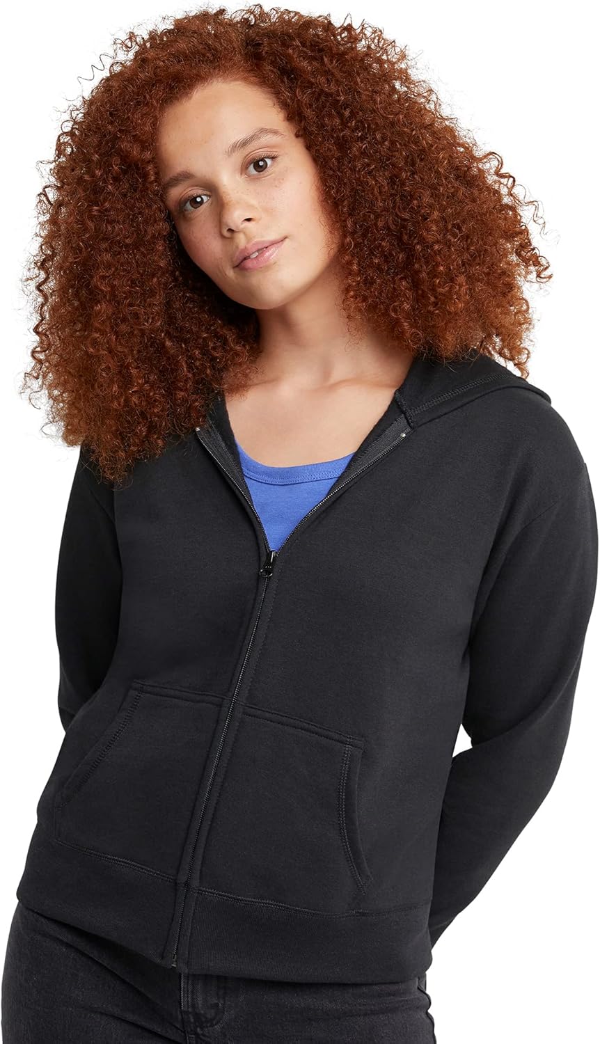 Hanes womens Ecosmart Full Zip Fleece Hoodie