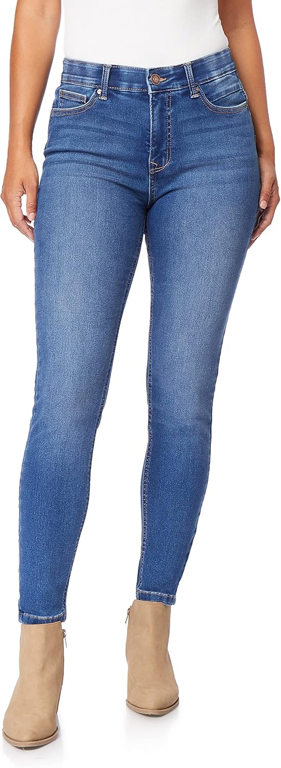 Angels Forever Young Womens 360 Sculpt Skinny Mid-Rise Jeans (Standard and Plus)