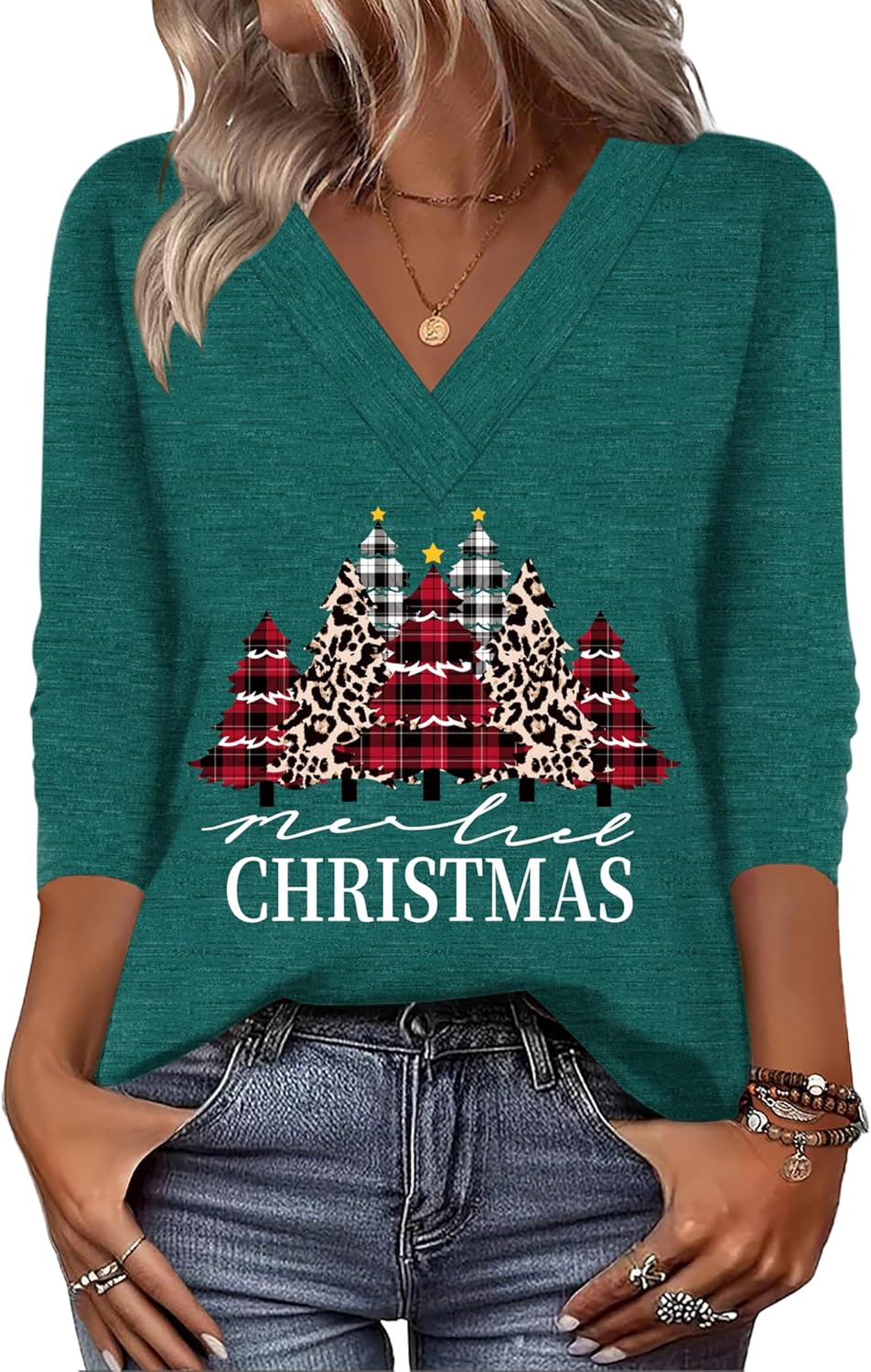 Zeagoo Women Long Sleeve Tops Dressy Casual V Neck Tshirts Basics Tee 2025 Fall Trendy Clothes S-2XL