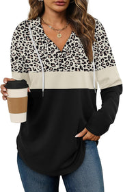 Bofell Womens Fashion Tops Hoodies for Women Pullover Oversized Sweatshirts Long SLeeve Shirts Loose Fit